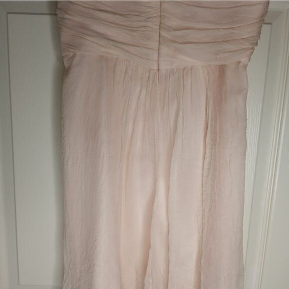 Amsale 12 Dusty Pink Party/Coctail 100% Silk Chiffon Lined Formal Mini Dress - Picture 10 of 10